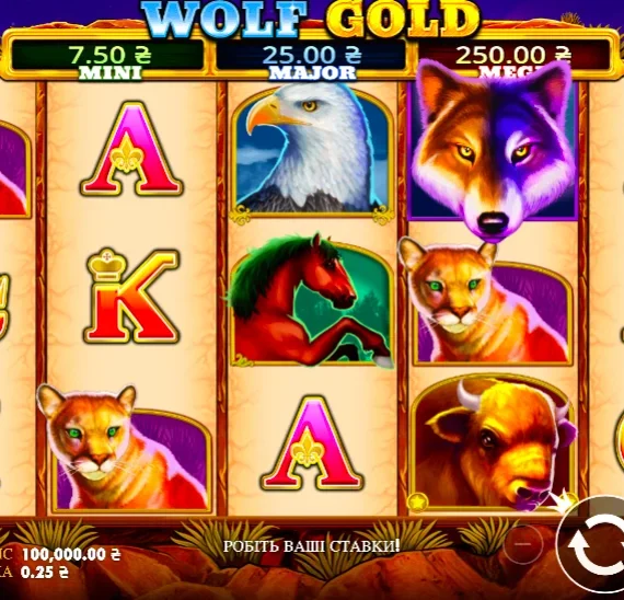 Слот Wolf Gold