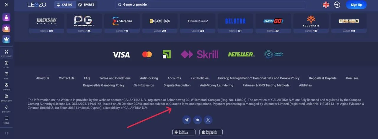 ліцензія кюрасао в казино