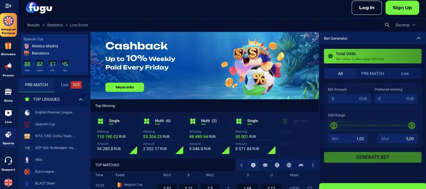 ставки на спорт fugu-casino